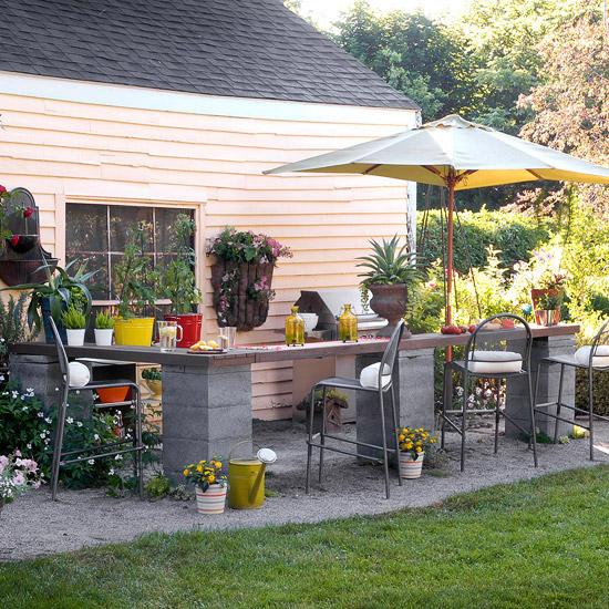 idéer trädgård design billigt inredning kök utomhus