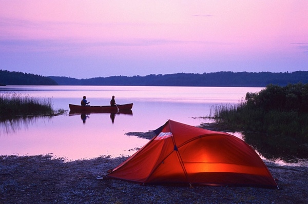 Semestermål campingplats sjö