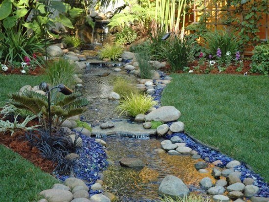 Vattendamm vattensystem trädgård design tips