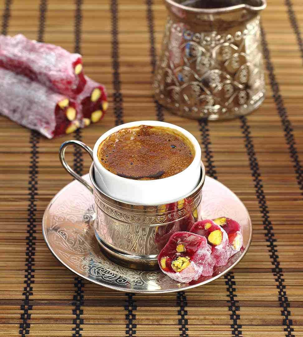 Turkisk mockakaffel Kok kaffe kaffemaling kaffekopp