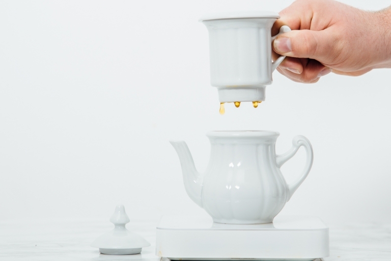 Kaffekokning Karlsbader Kanne porslin kaffefilter smak
