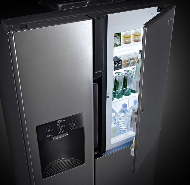 kylskåp-trendsättare-sida-vid-sida-dubbeldörr-LG-GS-9366-NECZ