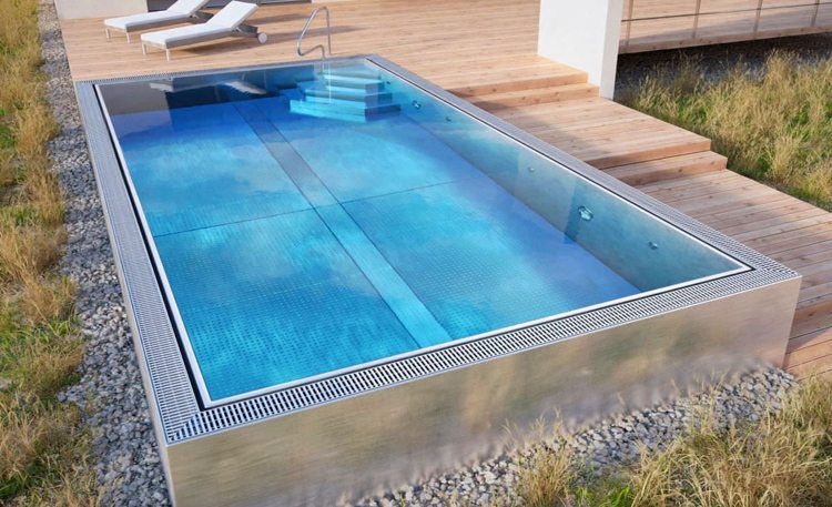 Bygg en pool i din egen trädgård ovanför vattnet