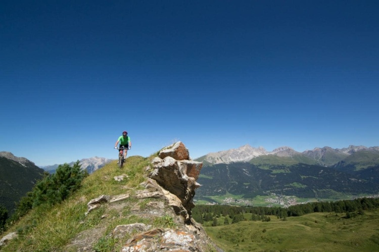 cykelpark i Schweiz rutter, backar, svårighetsgrad