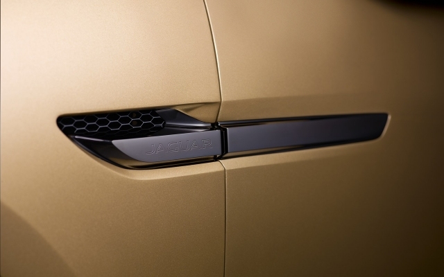 2013 Jaguar C X17 dörrhandtag linjär logotyp