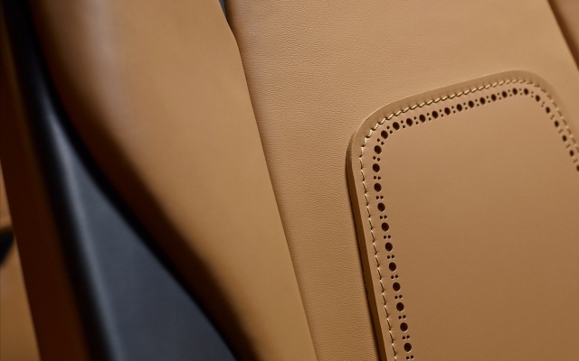 Jaguar C X17 interiörsits klädsel brunt läder 2013