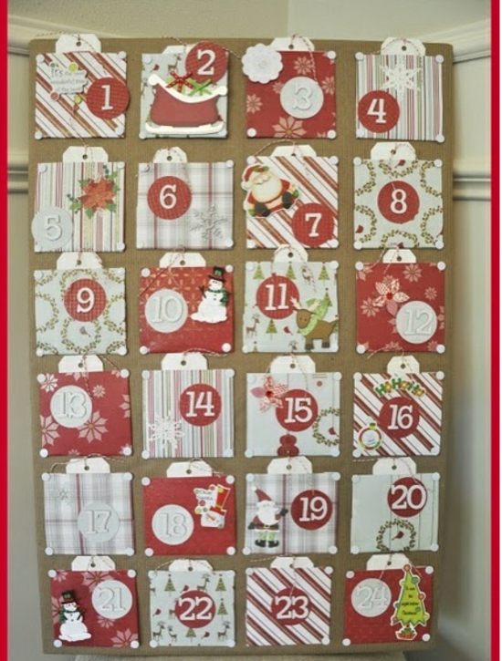 julkalender dekoration idé