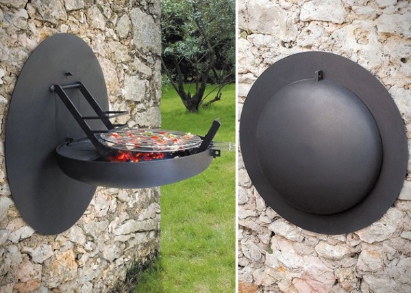 designer-original-BBQ-grill-vägg