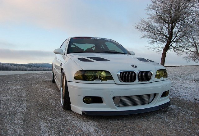 Bmw M3 E46 Tuning vit färg