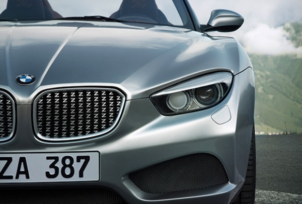 BMW-fram-stäng-bild-strålkastare-Roadster