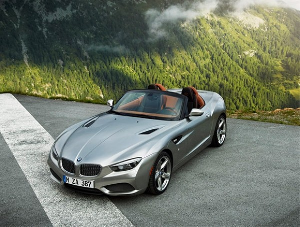 BMW-flygfoto-Roadster-kabrio-Strasse