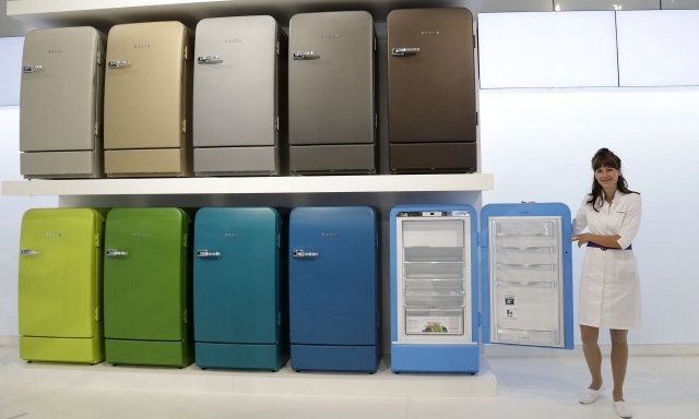 bosch retro kylskåp i olika färger