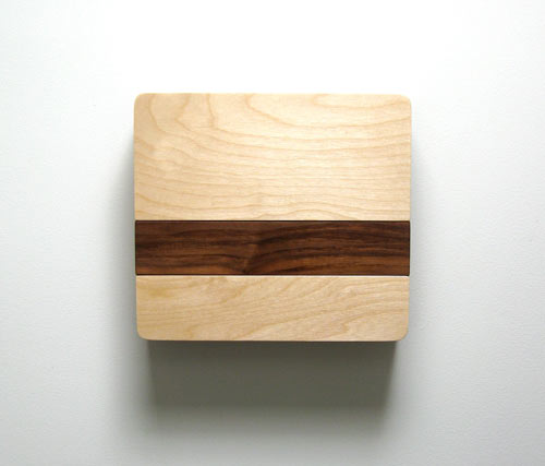 kvadratisk form butler designer arrangör gjord av trä