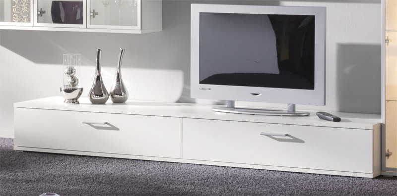 vita TV -bordslådor