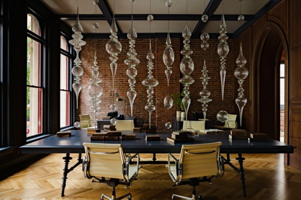 Glasprydnader boll moderna möbler kontor
