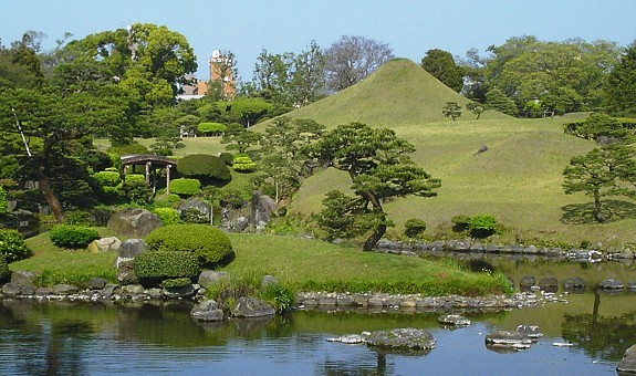 Suizenji Park-Kumamoto landskap
