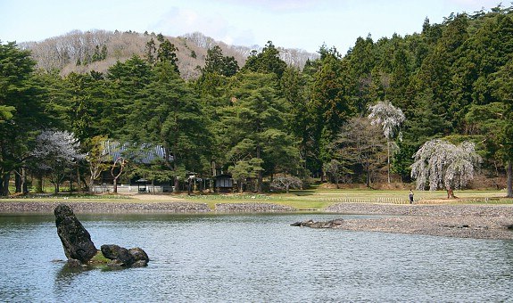 Japan Hiraizumi Pond Garden