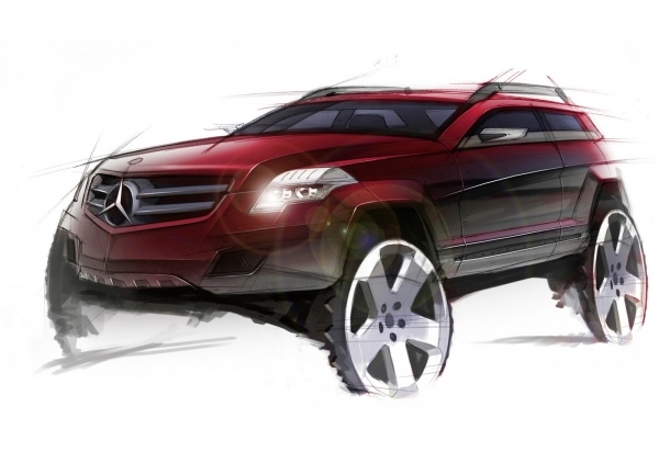 Mercedes-Benz-GLK-futuristisk-röd