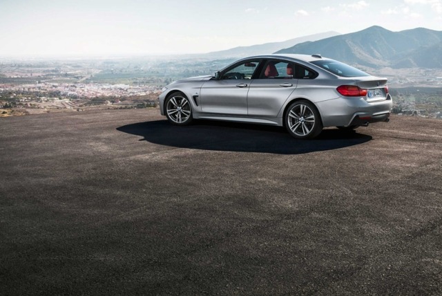 BMW 4 -serie dynamisk elegant klass på vänster sida