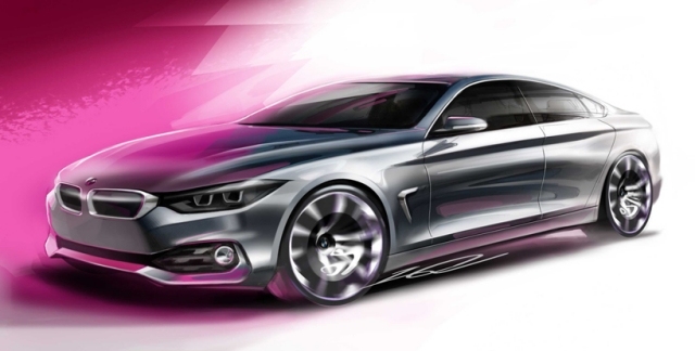 BMW 4er projektplan design fin vänster