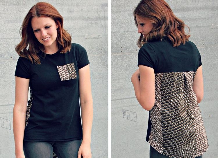 DIY trendkläder gör att du skjortan omformar