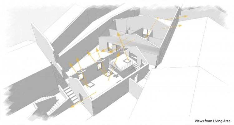 Labahou loft hus planlösning visualisering