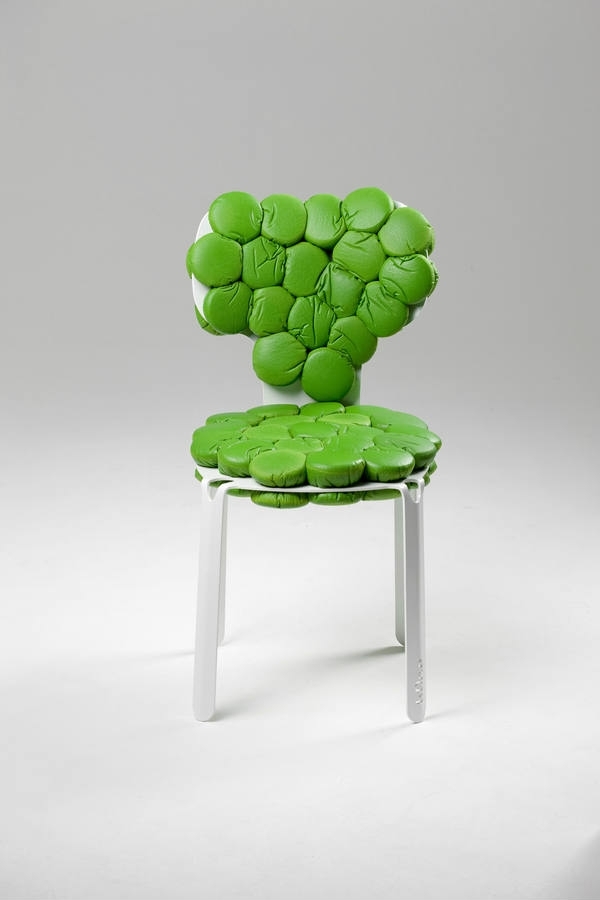 bEn stol-grön klädsel-modulär design