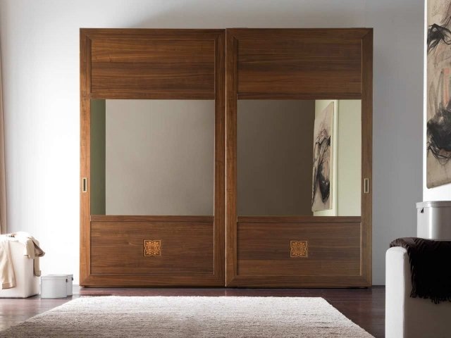 traditionella sovrumsmöbler-skåp spegel dörr-förvaringsutrymme förvaring möbler design bruno piombini-