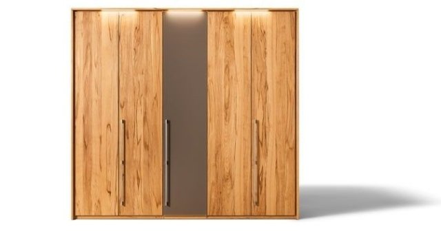 Massivt trä furu miljövänliga möbler garderob-svängdörrar i korridoren