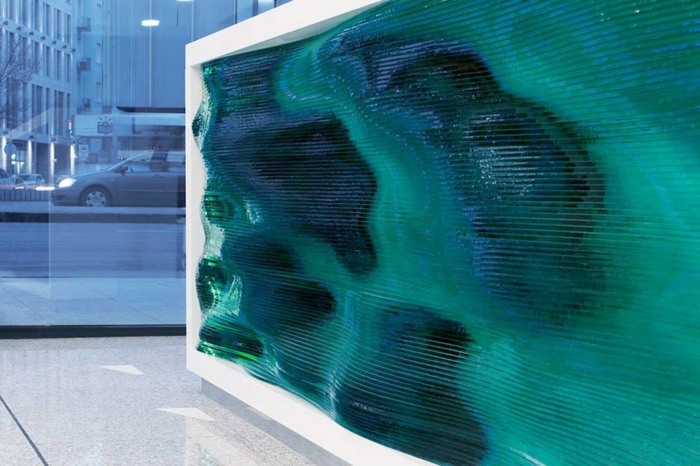 receptionen design glas konst tamas abel vågar effektivt