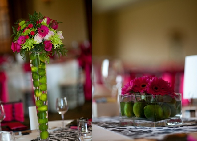 vas lång dekoration bröllop rosa blommor oliver