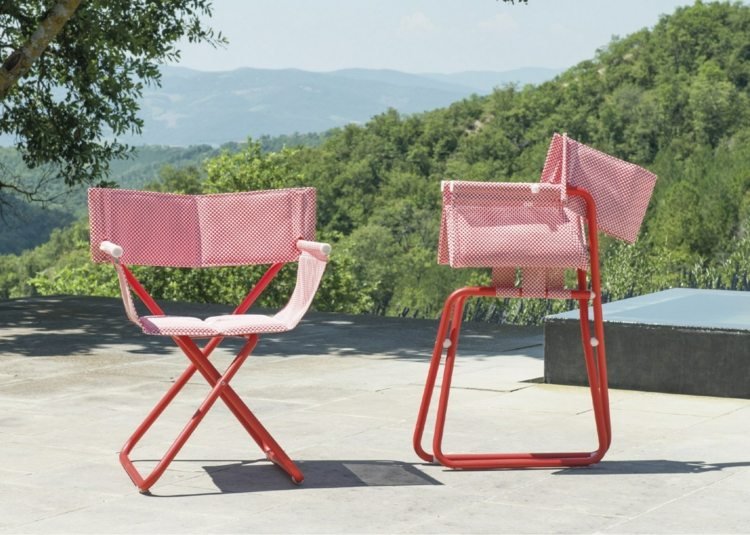 design-trädgårdsmöbler-batylin-ferrari-röd-stol-klädsel