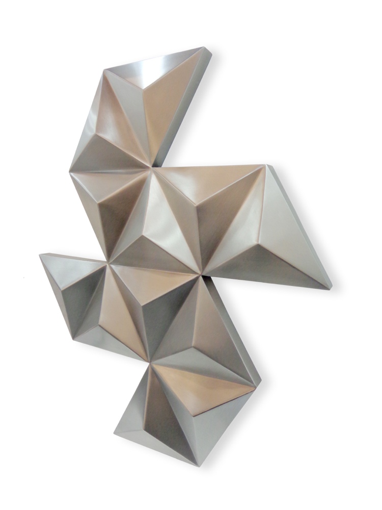 design-radiator-geometriska-trianglar-väggmontering-relief-diamant