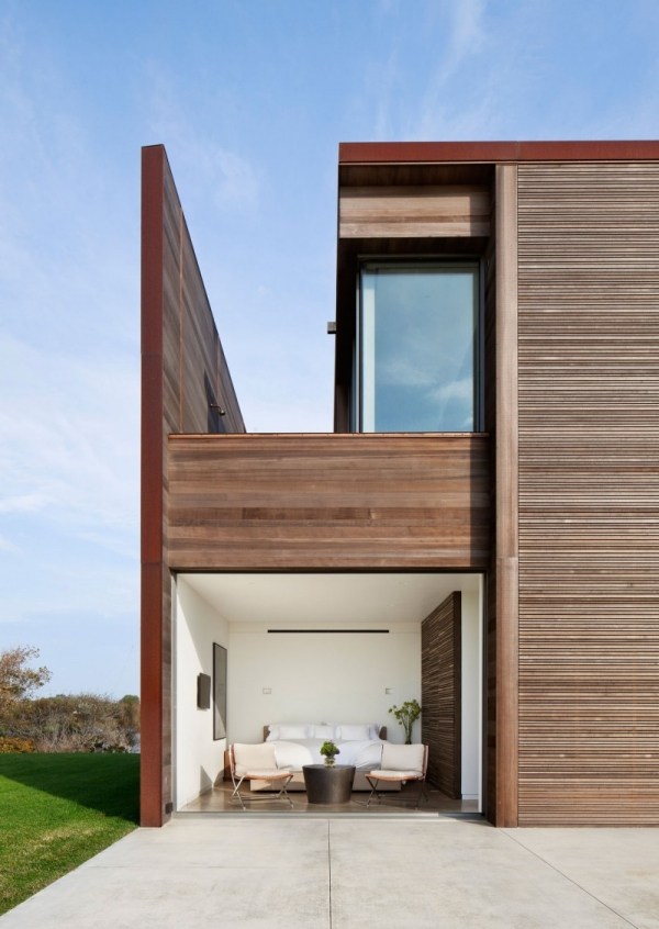 design hotell sagaponack arkitektur exteriör design betong trä