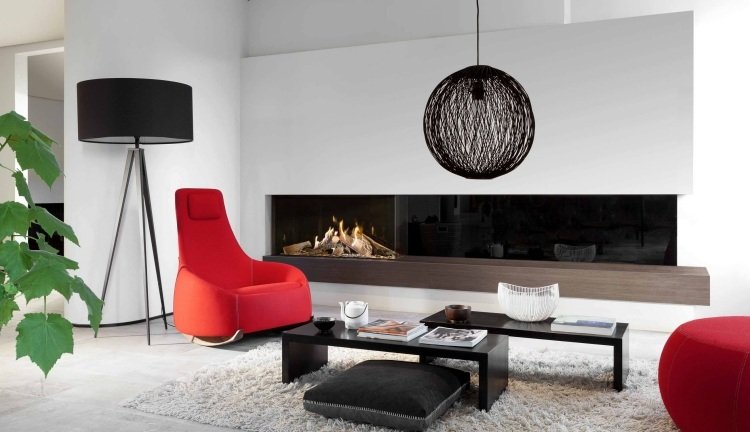 design-spis-tegel-bilder-modern-gas-vit-röd-minimalistisk-taklampa