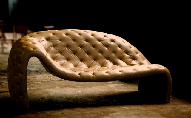 Läder soffa-soffa design-modern komfort ergonomisk form