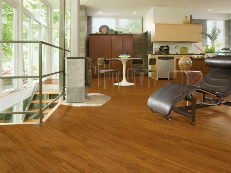 Design golv-trä utseende-moderna-vardagsrum-land hus plankor