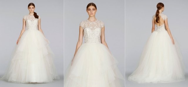 lazaro-2014-bröllopsklänning-boll-klänning-vit-broderad-nyckelhål-rygg