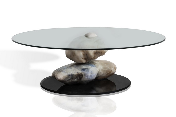 Sten soffbord klart-bordsskiva-glas-alabaster-stenar-elegant-design
