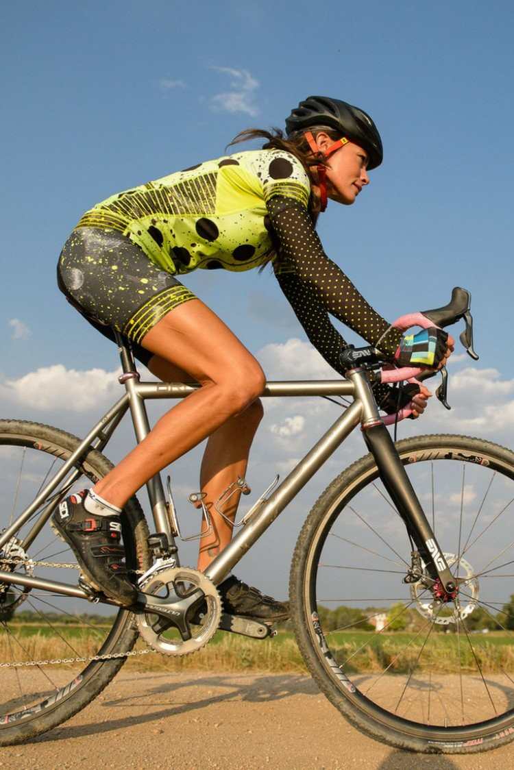 designer cykelkläder kvinnor neonfärger grönt