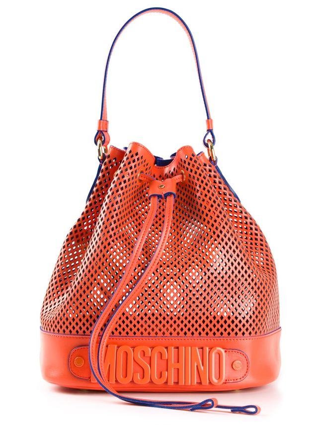 MOSCHINO-påse-orange-lila