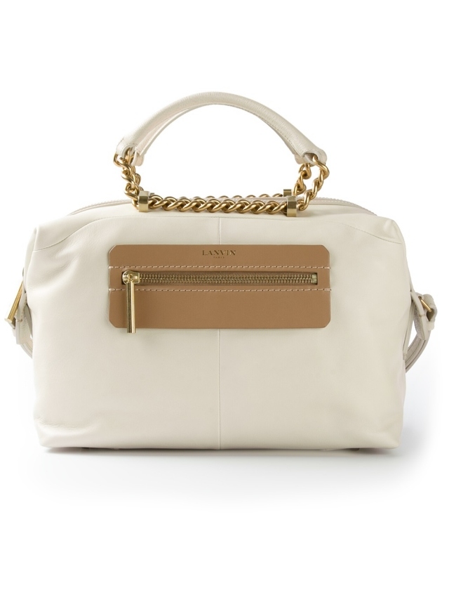 LANVIN-dangle-bag-hoop-cape-white-beige-chain