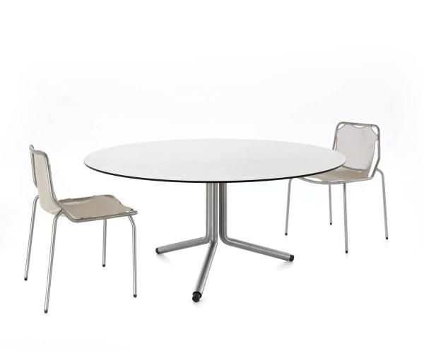 lem coro matbord stolar rostfritt stål design monica armani
