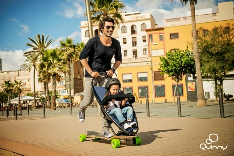 designer barnvagn föräldrar longboard praktisk sommar