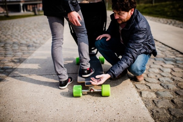 Design Innovativ skateboard för barnvagn