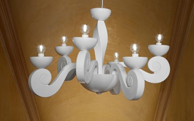 modern belysning ljuskrona minimalistisk design ledde glödlampa vit färg