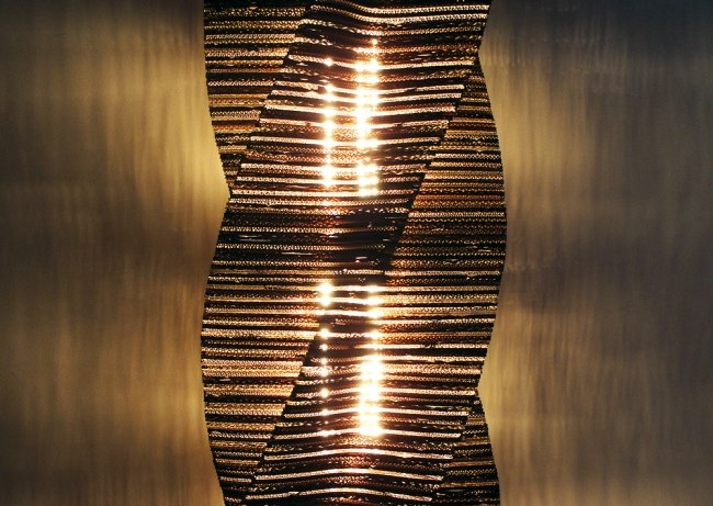 strip struktur golvlampa kartong designer lampor av gråbyxor