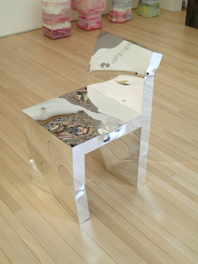 Stol akryl designmöbler högglans ytspegel