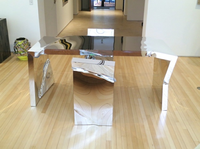 Kontorsmöbler modern akryl stol bord design trä golvbeläggning