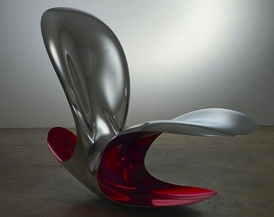 designmöbler av ron arad mirror surface